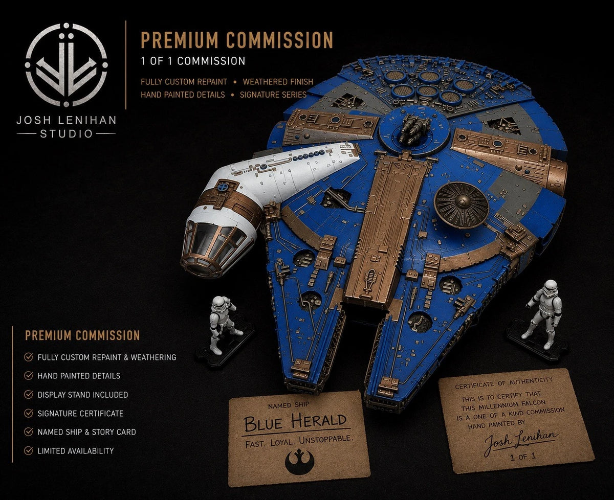 STAR WARS MILLENNIUM FALCON COMMISSION HANDMADE VINTAGE KENNER COLLECTOR CUSTOM