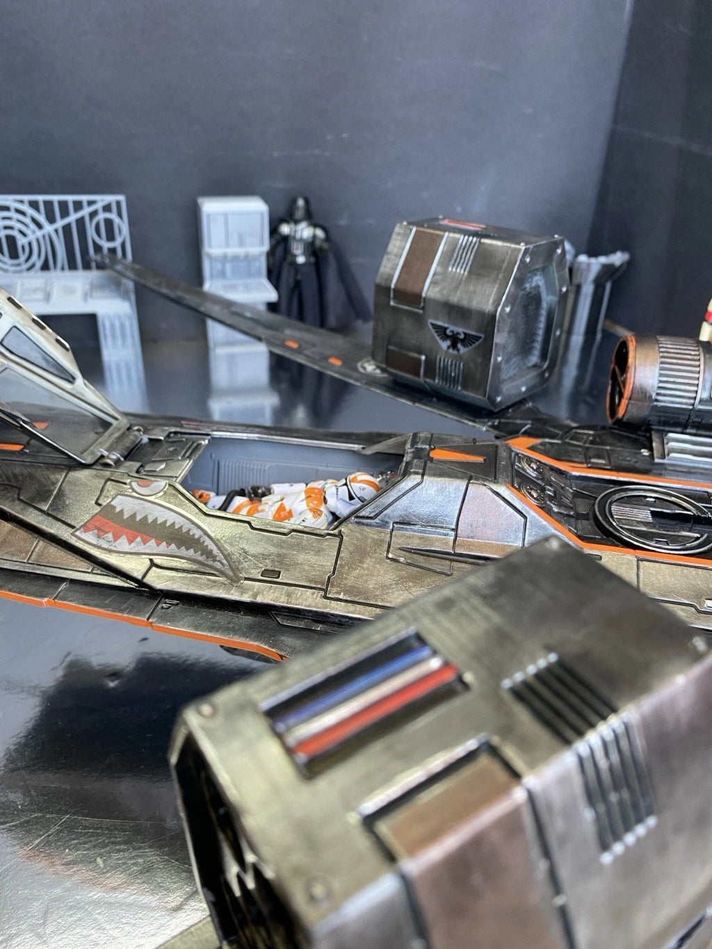 Star Wars U-Wing Starfighter Andor Rogue One Custom Sith Vintage Kenner Imperial