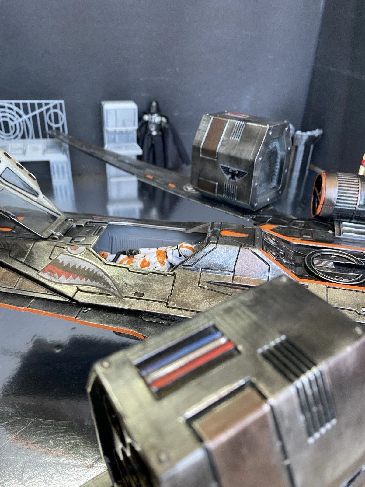 Star Wars U-Wing Starfighter Andor Rogue One Custom Sith Vintage Kenner Imperial