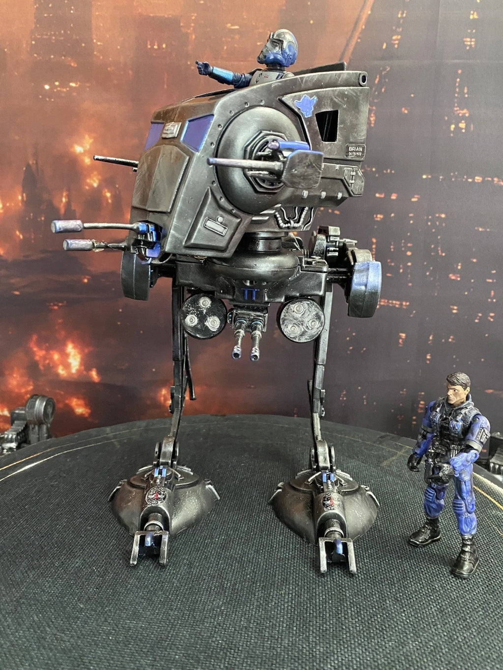 STAR WARS CUSTOM SHADOW TALON AT-ST COMMISSION HANDMADE VINTAGE KENNER COLLECTOR