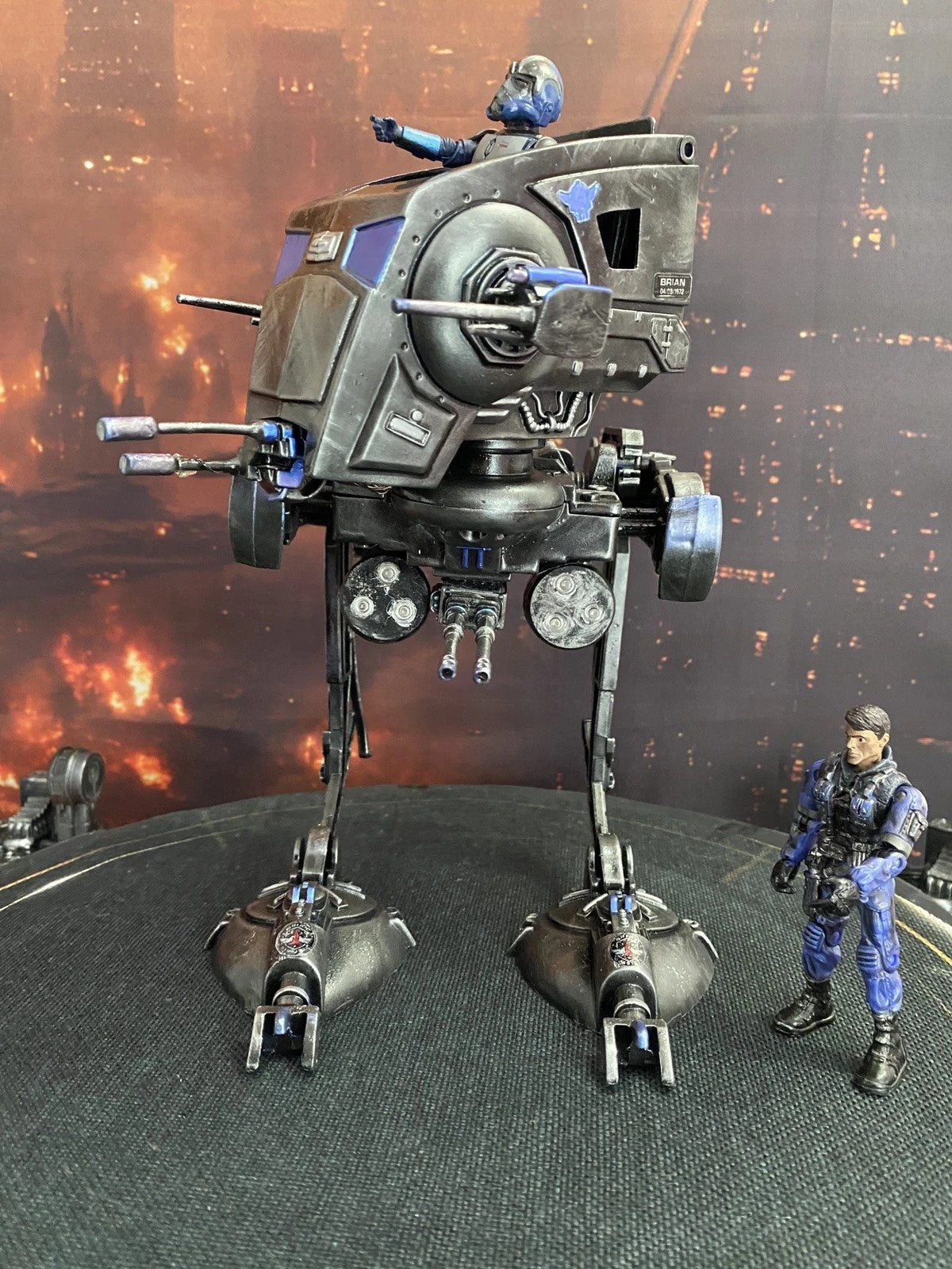 STAR WARS CUSTOM SHADOW TALON AT-ST COMMISSION HANDMADE VINTAGE KENNER COLLECTOR