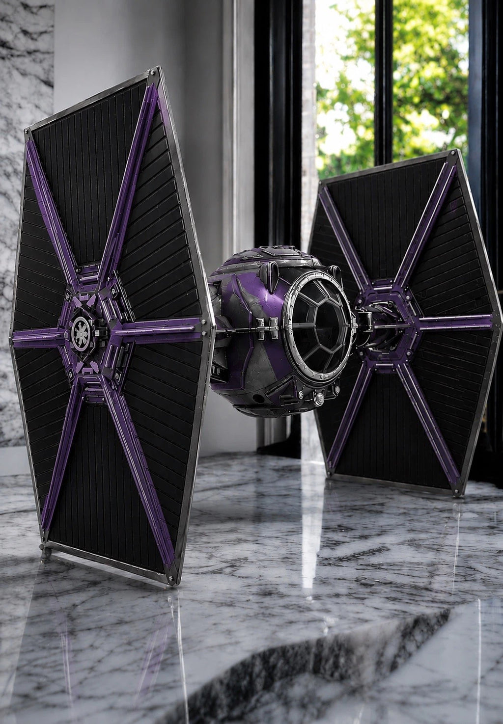 Mandalorian TIE Fighter Commission Star Wars Andor Vintage Sith Kenner Custom
