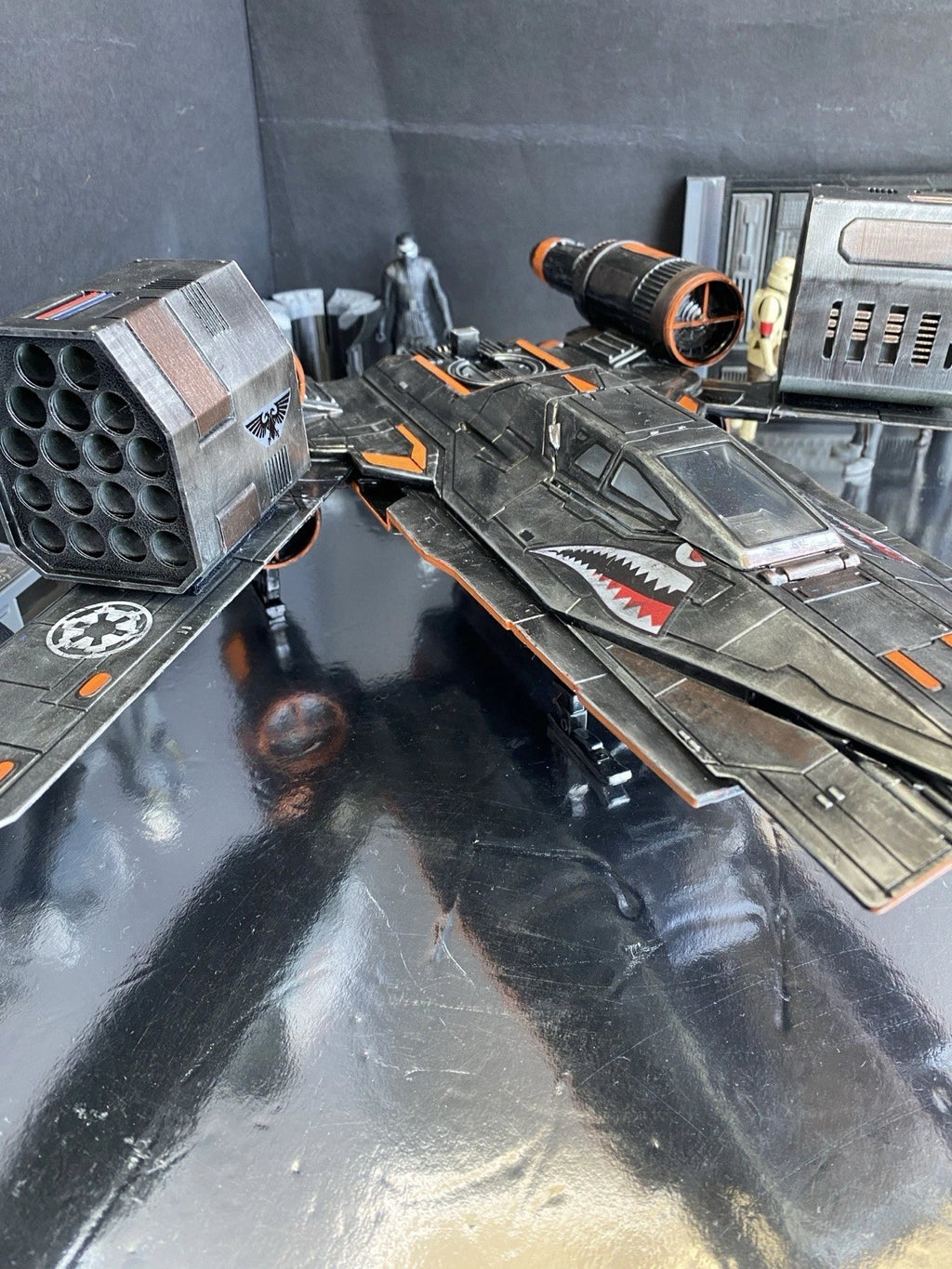 Star Wars U-Wing Starfighter Andor Rogue One Custom Sith Vintage Kenner Imperial