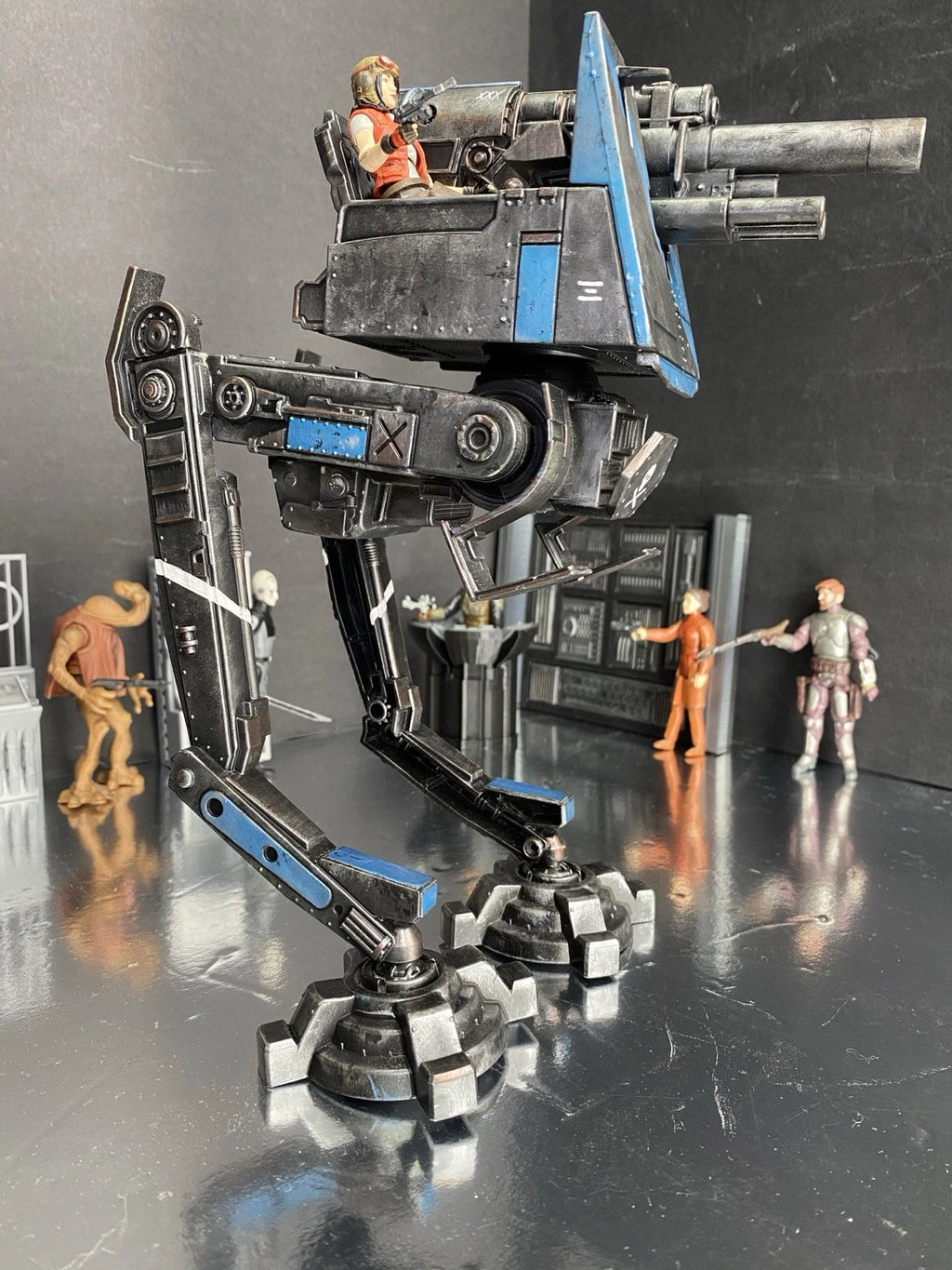 Blue Jackal Custom Imperial AT-DT War Walker 1:18 Hand-Painted One-Off Star Wars