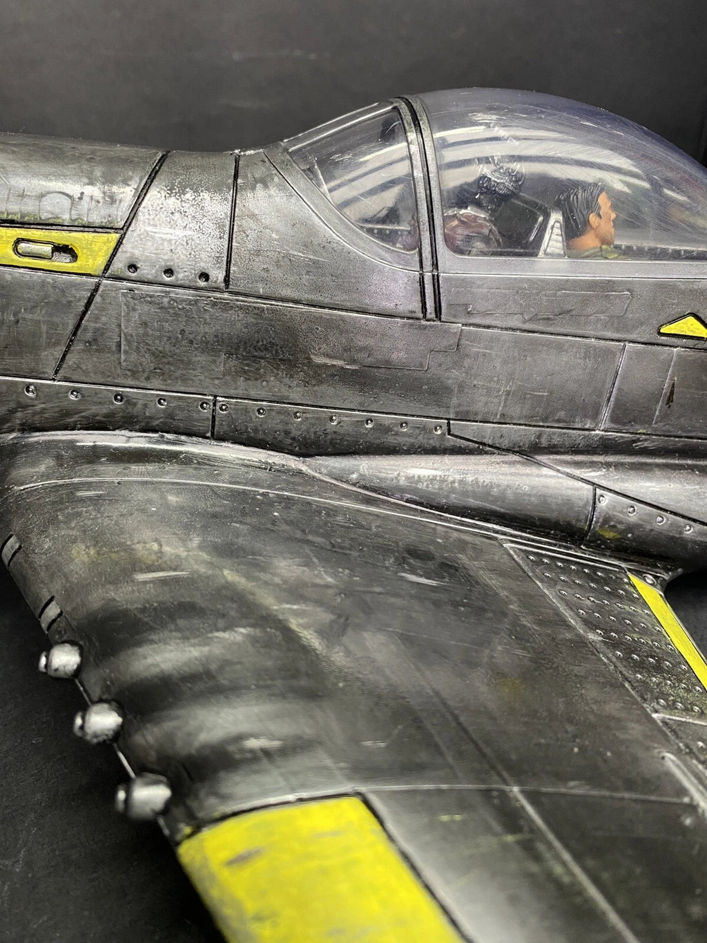 GI JOE COBRA Developmental Night Viper VX-9 Jet Fighter 1:18 handpainted Custom