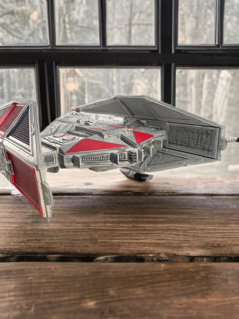 Crimson Hex Interceptor Custom Star Wars TIE Fighter Display Sith Vintage Kenner