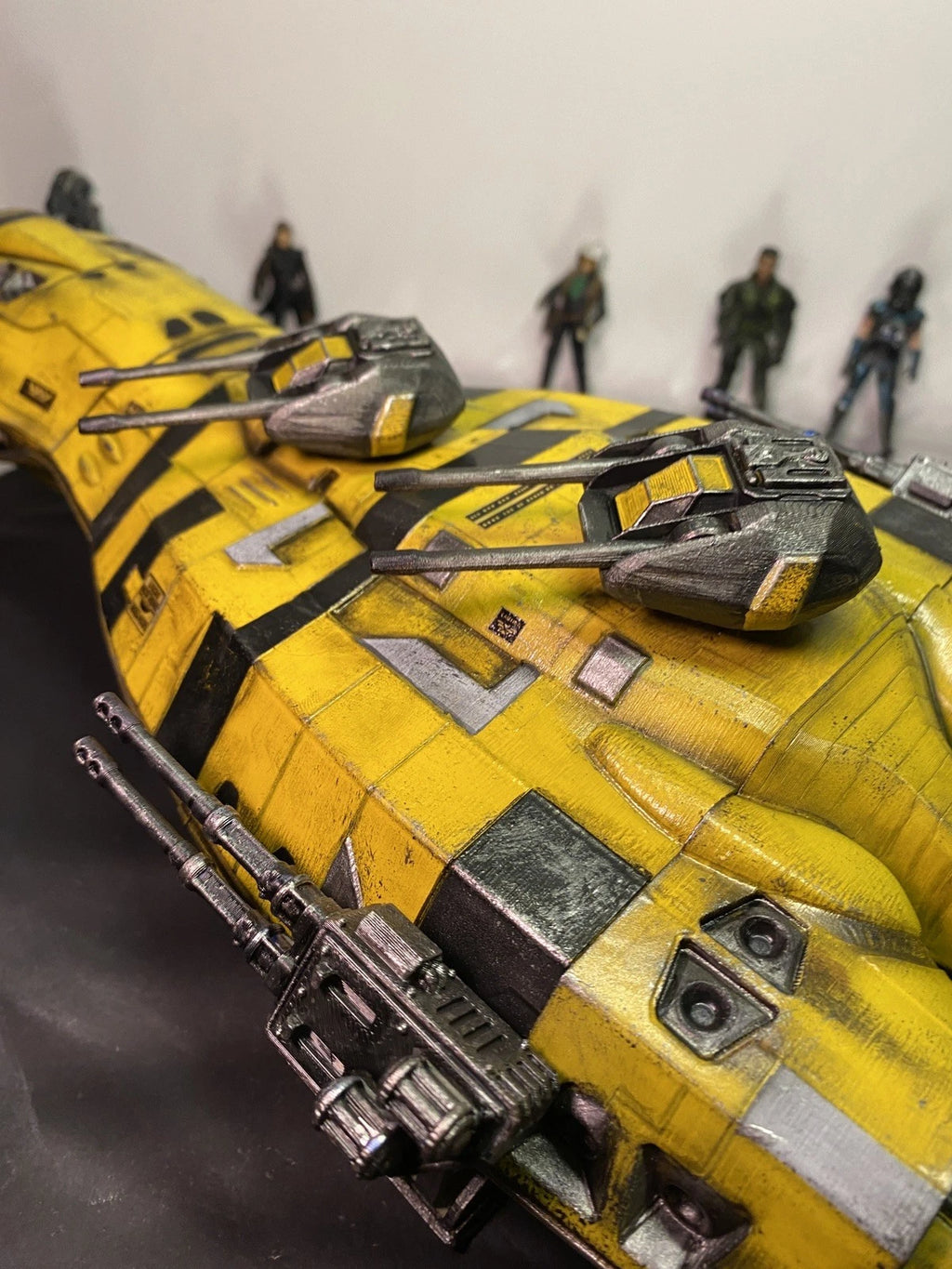 Razor Leaf Gunship – AVATAR RDA Hazard-Stripe VTOL / Pandora Fire Ash Custom