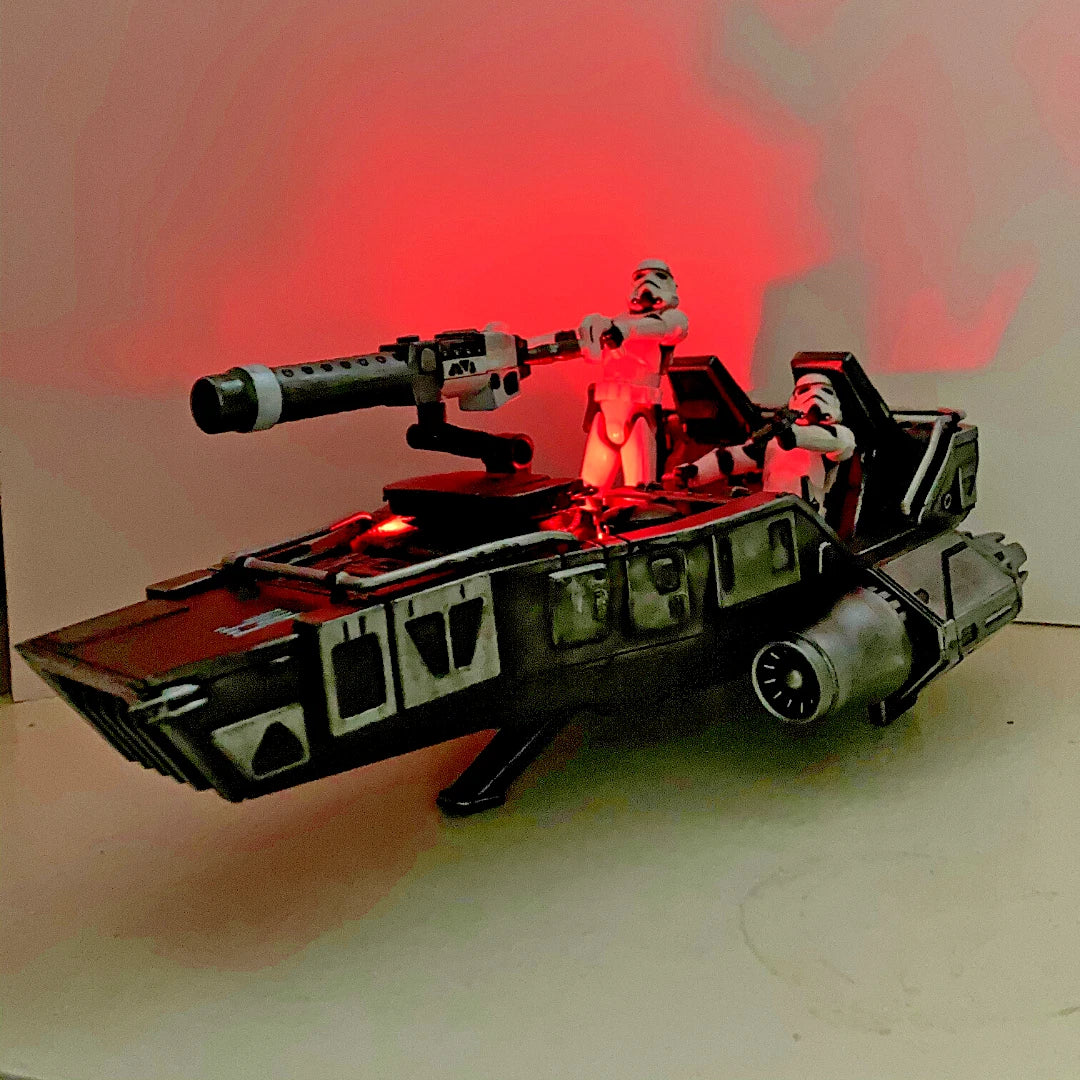 Imperial “Night Lance” Assault Speeder – Hand-Painted Star Wars vintage Custom - view 8