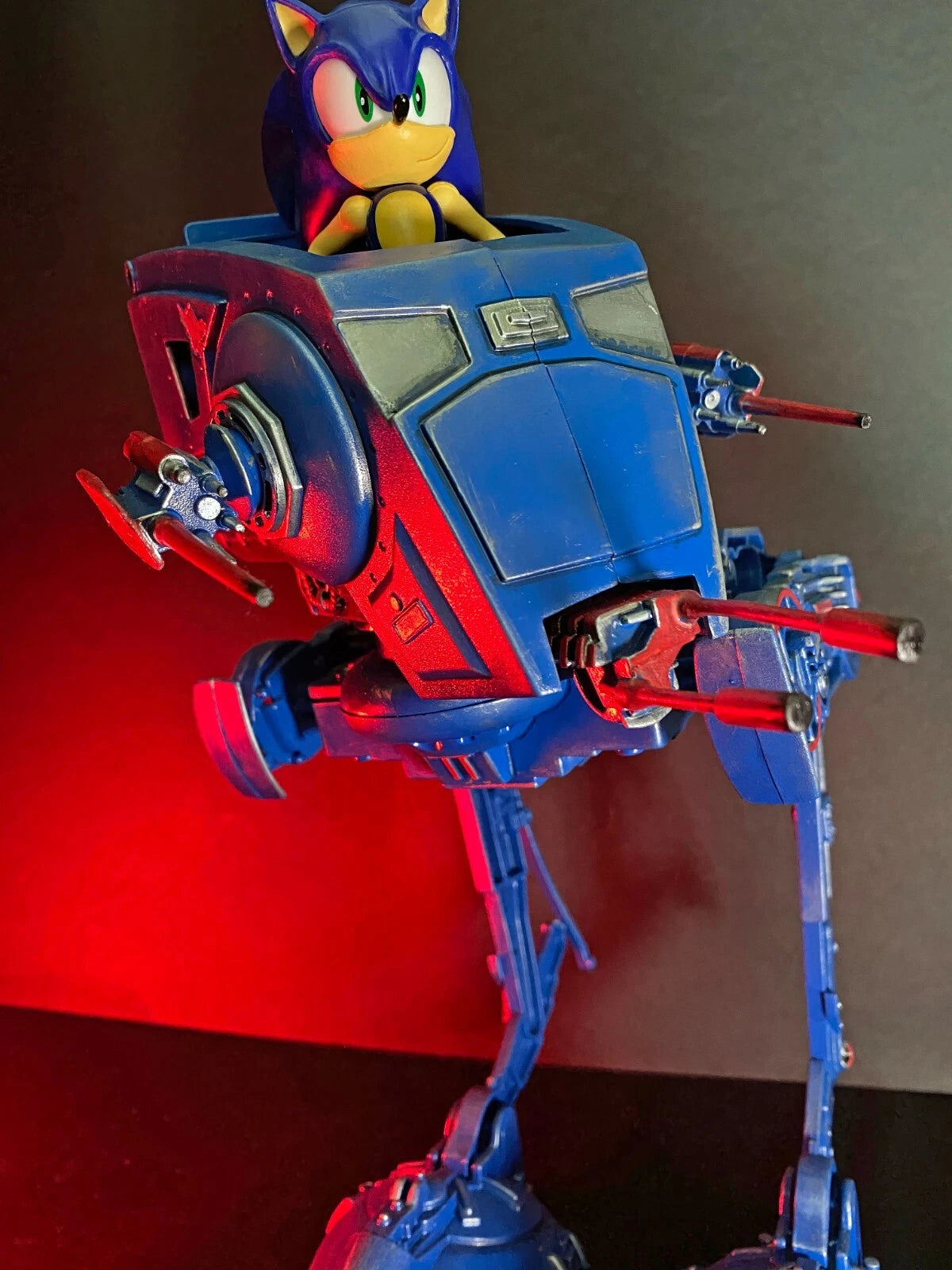 Sonic the Hedgehog x Star Wars AT ST Vintage Kenner Sega Custom - view 24