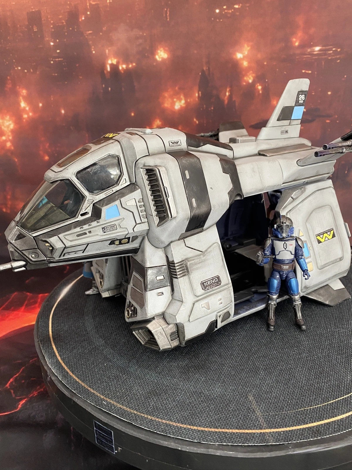 RoboCop OCP Custom Gunship Detroit Police Transport Urban Assault Battle Damaged