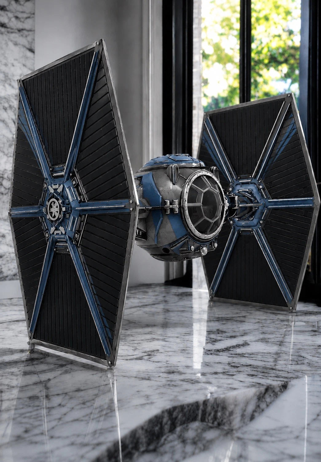 Mandalorian TIE Fighter Commission Star Wars Andor Vintage Sith Kenner Custom