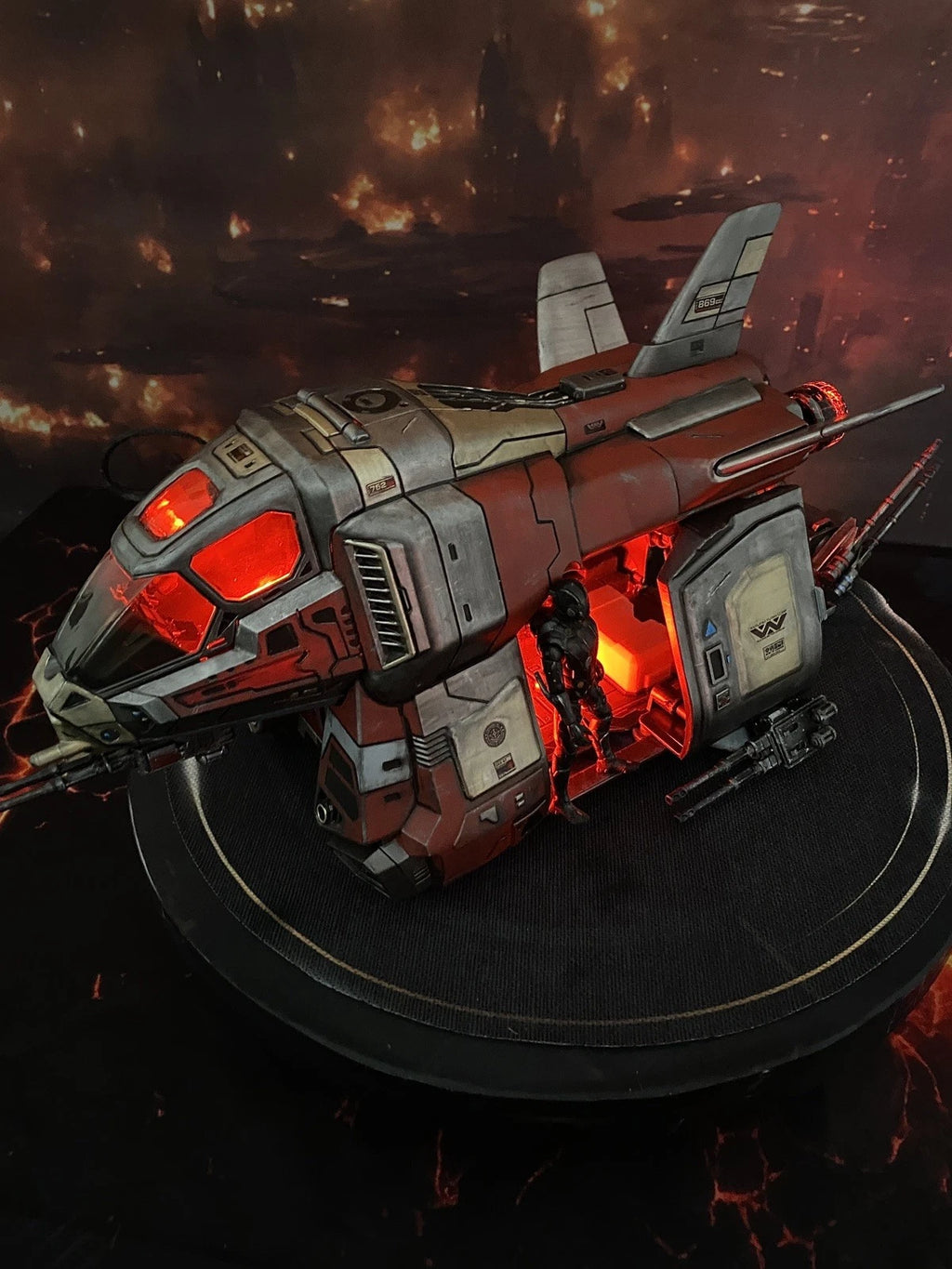 Krayt Viper Assault Shuttle | Custom Hand-Painted Star Wars Kenner Sith  Diorama