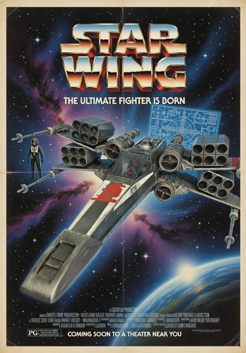 Star Wars Andor Rift Lance X Wing Jedi Sith Empire Vintage Kenner Custom