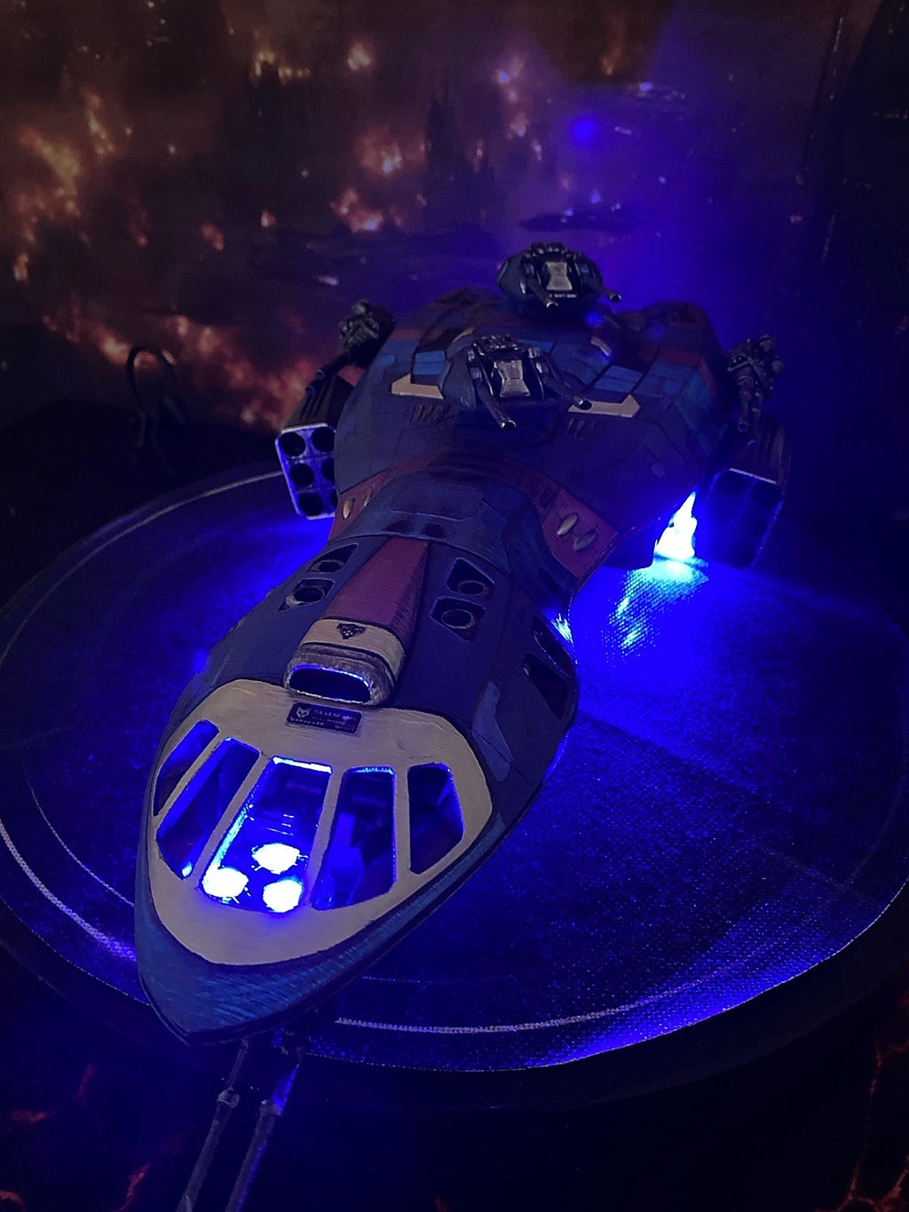 Stargate P9X-4 Viper-Class Gatefront Assault Gunship Diorama Display Custom SG1