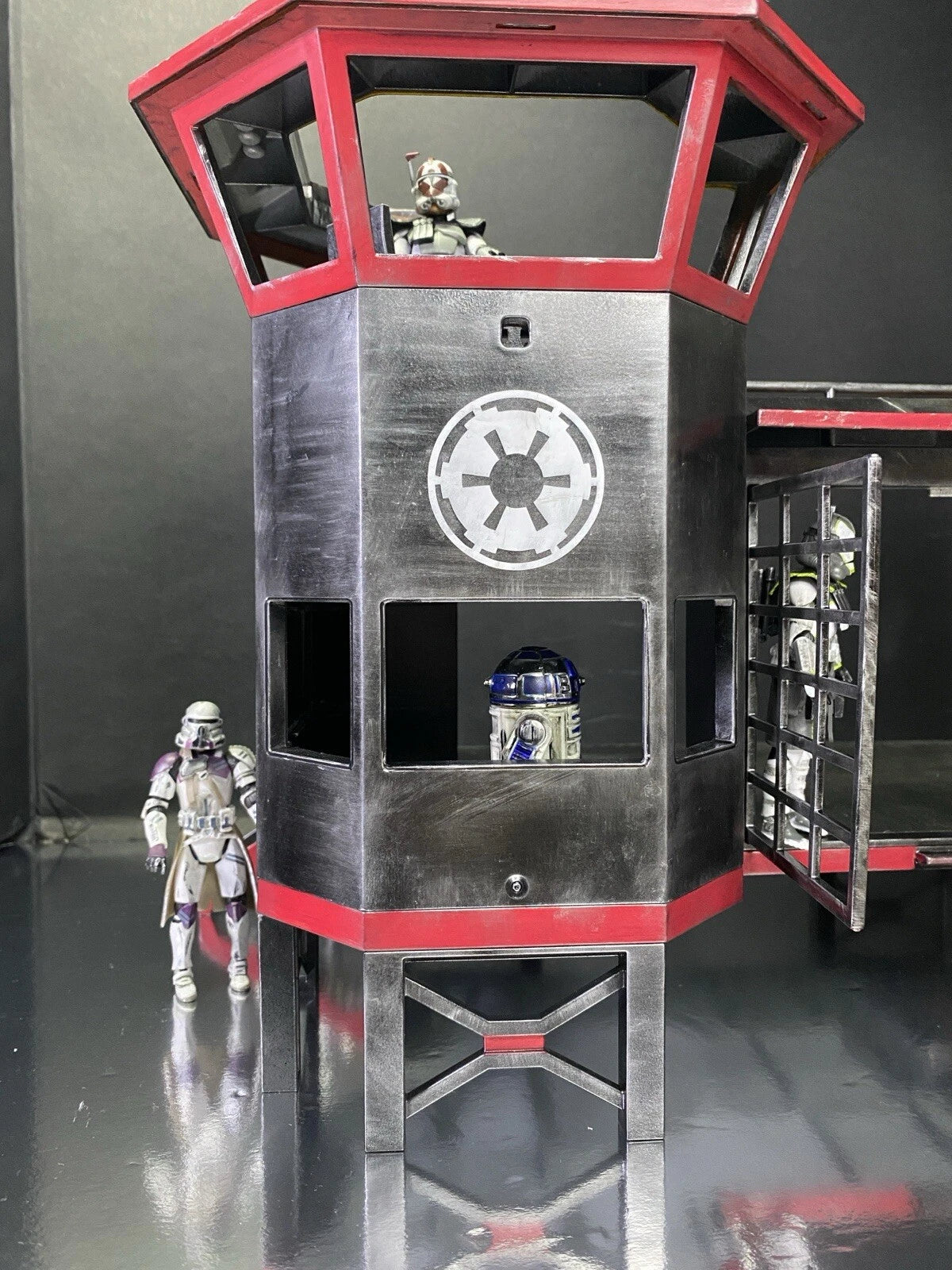 OCP Delta City Quarantine Tower RoboCop OCP Security Diorama Custom collectible