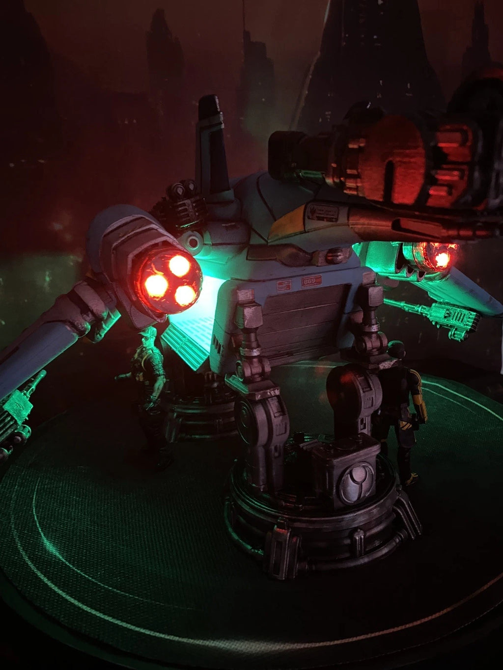 Tyrell Sector Interceptor K-410 | Custom Blade Runner Gunship vintage Diorama