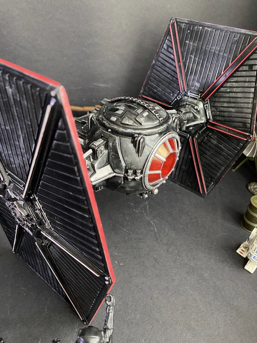 Star Wars Crimson Talon TIE Hunter | Custom Hand-Painted Imperial Tie  Fighter - view 3