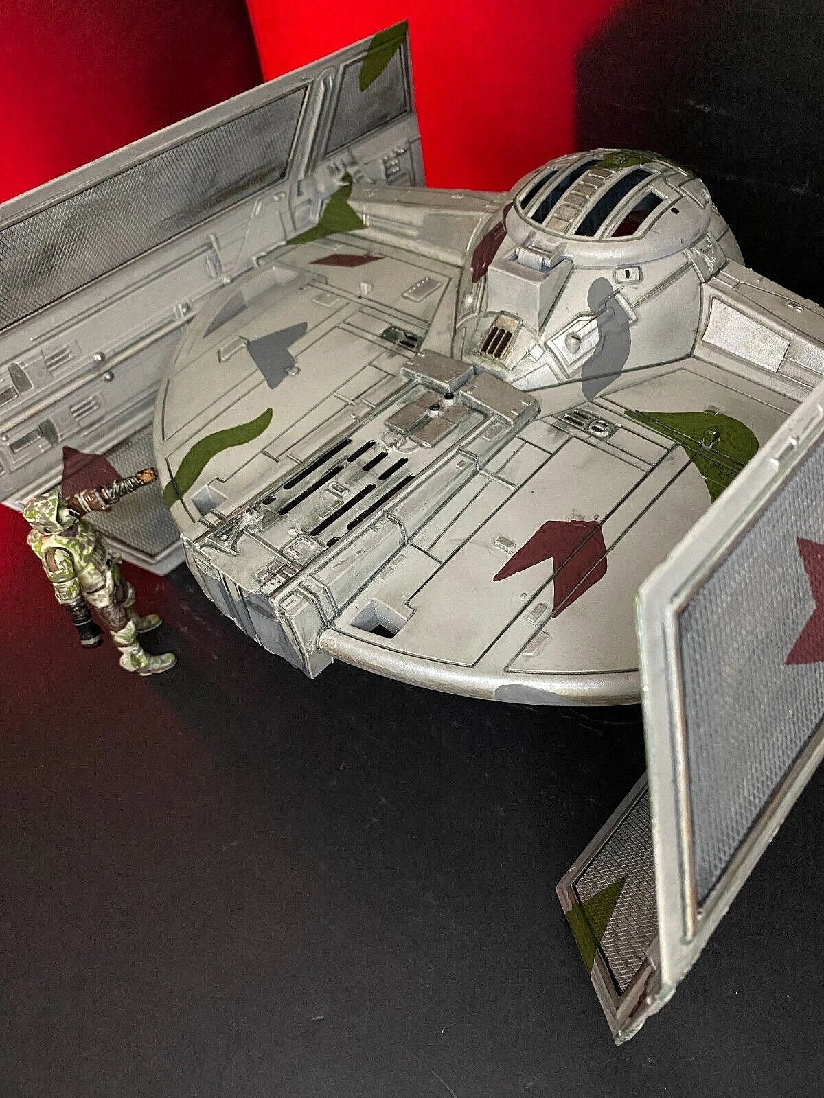 Star Wars Jungle Recon Tie Fighter Interceptor Sith Empire Vintage Kenner Custom - view 4