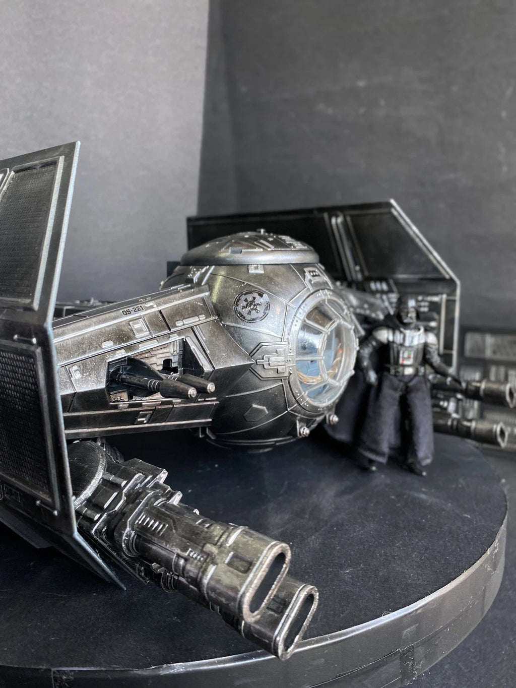 TIE Fighter – Star Wars custom hand-painted vintage Kenner sith jedi collectible