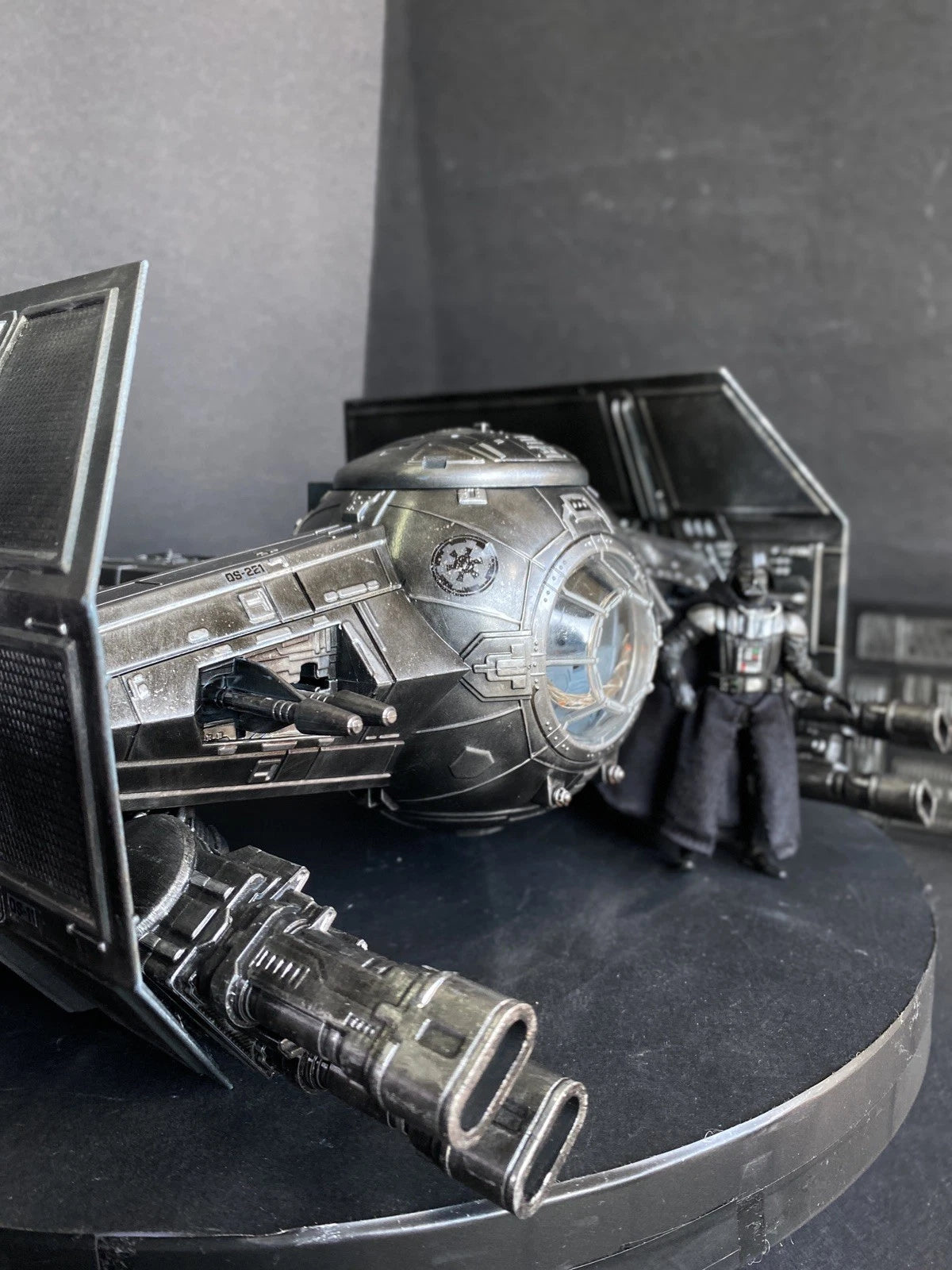 TIE Fighter – Star Wars custom hand-painted vintage Kenner sith jedi collectible