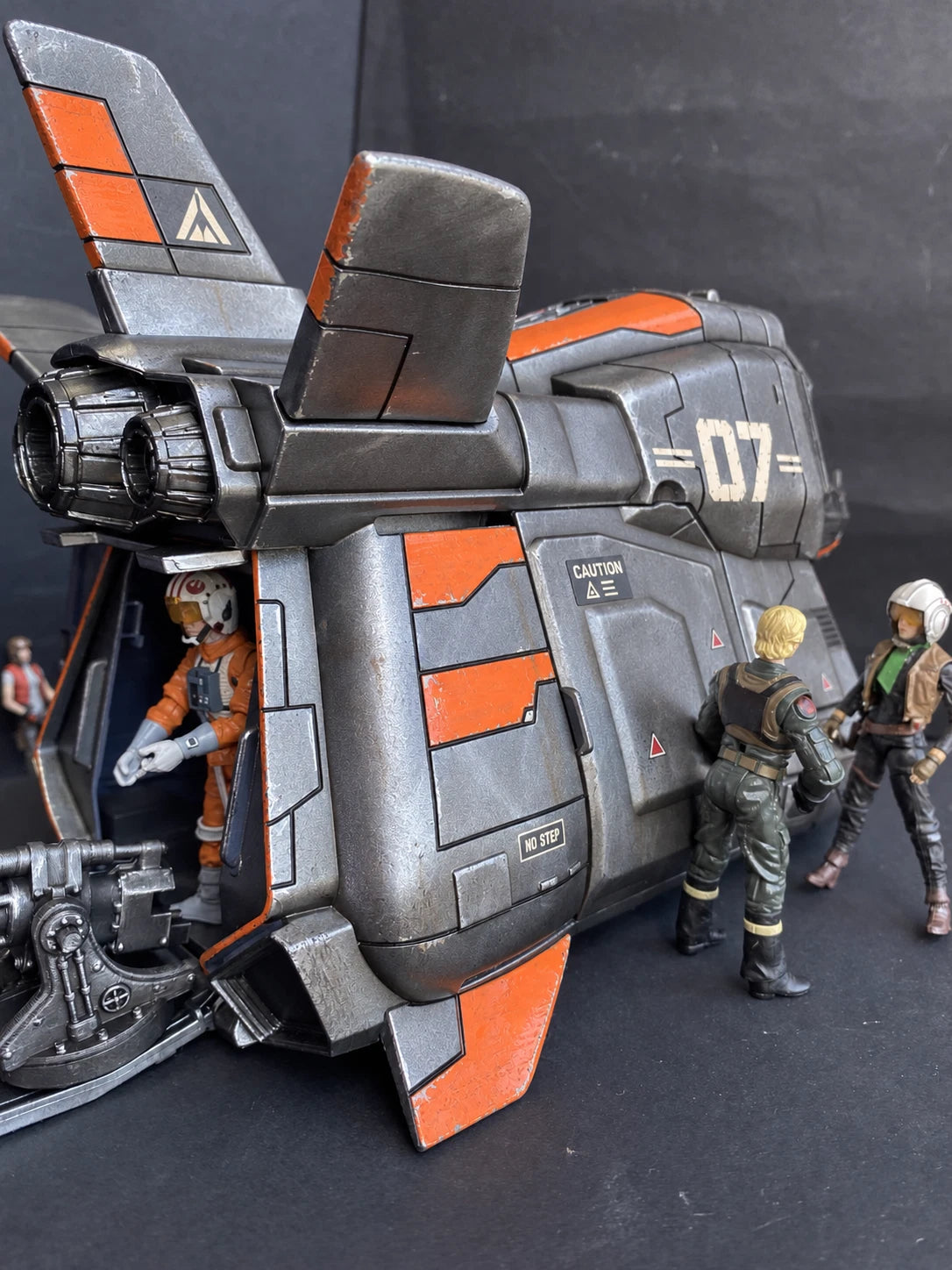 Star Wars Shuttle Gunship Transport Andor Rogue One Clone Wars vintage Custom