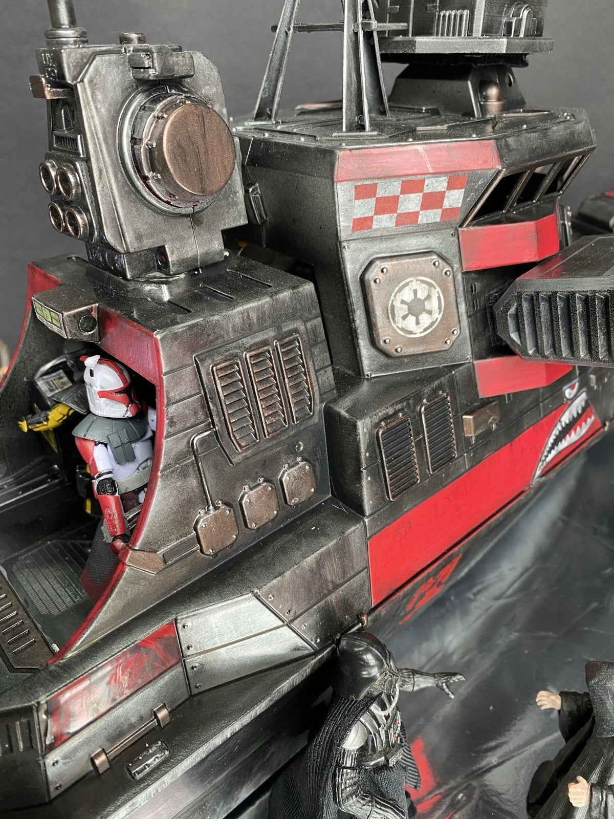 Imperial Harbour Defence Gunboat | Custom Mandalorian Star Wars Sith Diorama