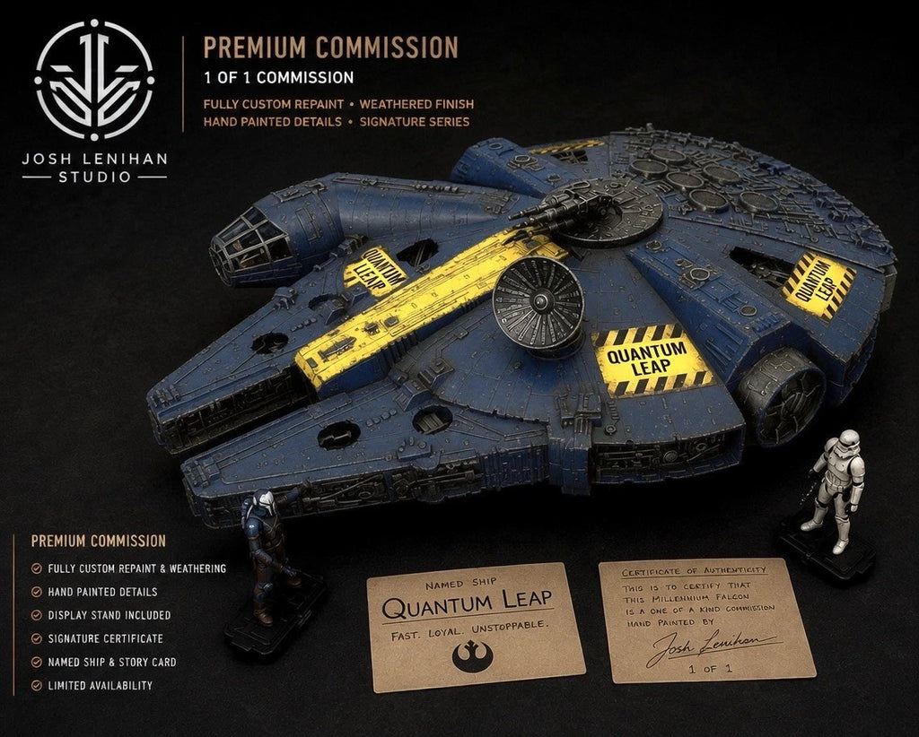 STAR WARS MILLENNIUM FALCON COMMISSION HANDMADE VINTAGE KENNER COLLECTOR CUSTOM