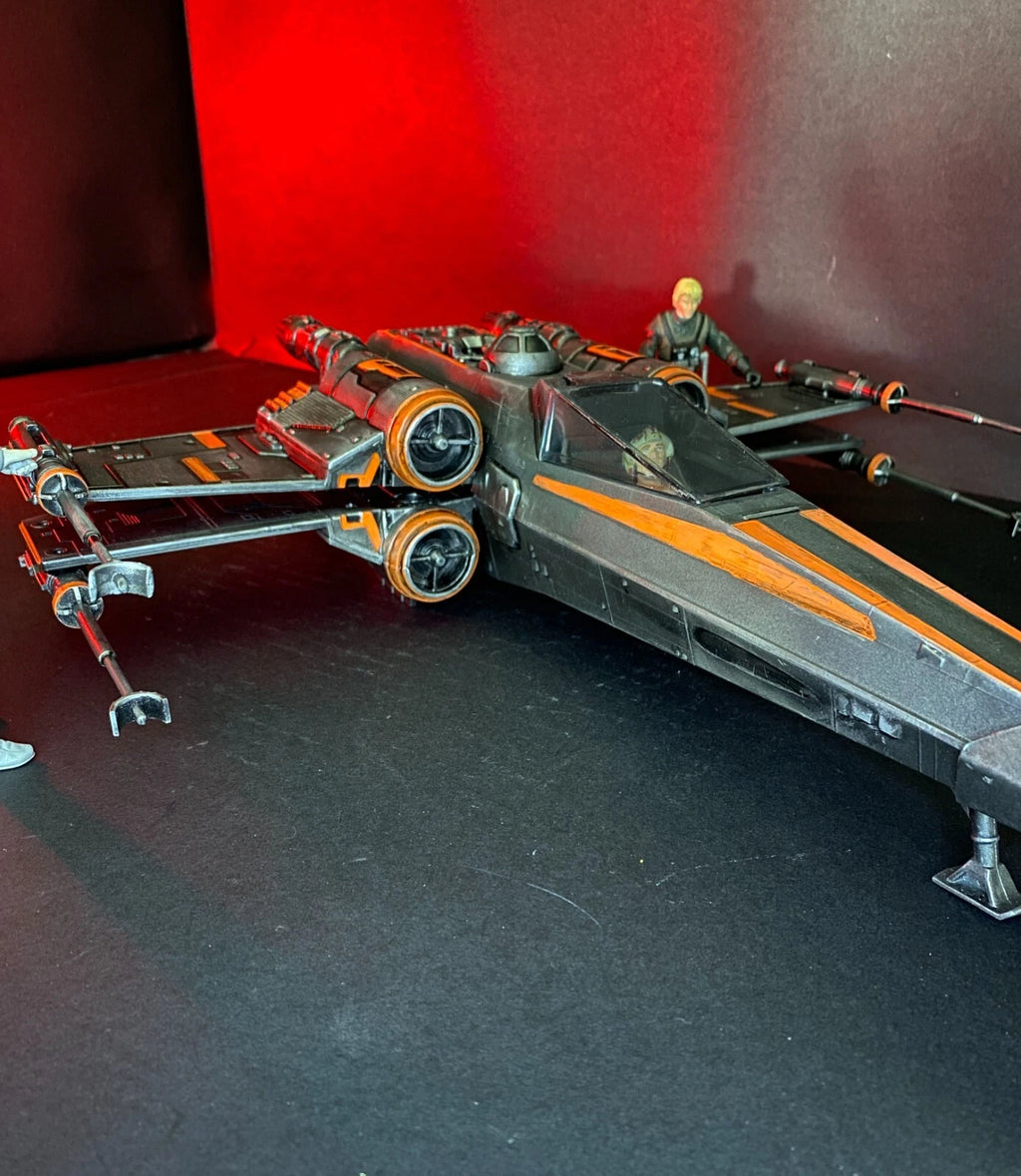 Star Wars X Wing Fighter Vintage Kenner Custom ROTJ Death Star Battle Fighter