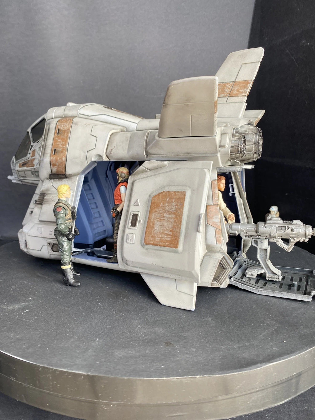 Star Wars DUSTWING K-71 Desert Rebel Shuttle — Custom Gunship w/ LED Light Kit