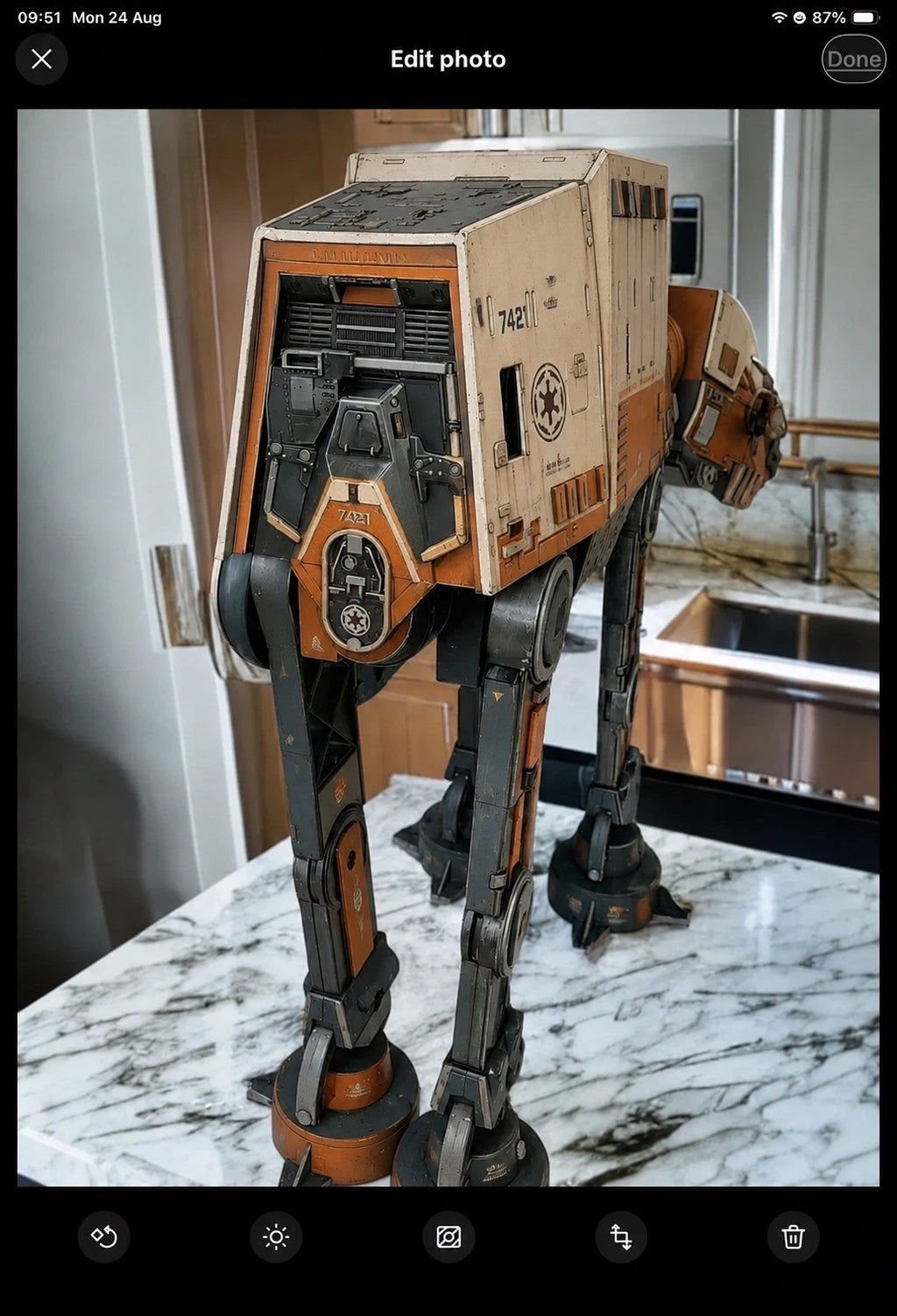 STAR WARS AT-AT WALKER CUSTOM COMMISSION HOTH EMPIRE STRIKES BACK VINTAGE KENNER